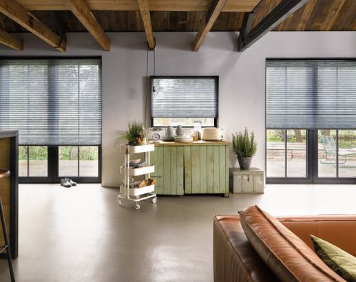 Semi-transparent .Allows light flow. Greater degree of privacy.
