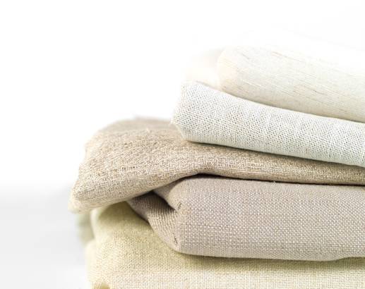 white & natural fabric looks