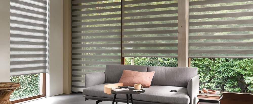 Twist Roller Blinds - Living Room